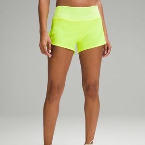 Lululemon High Rise Speed Up Shorts 4” Inseam Size 10